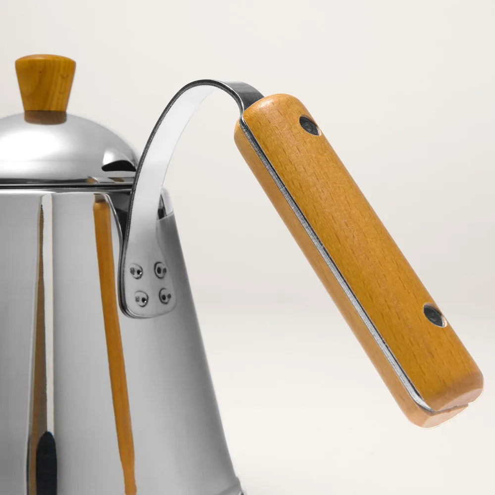 Wood-Handled Pouring Kettle