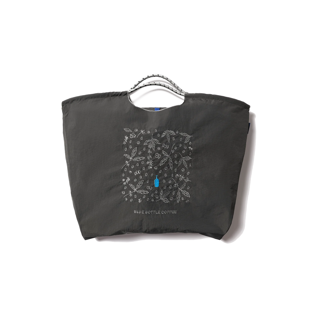 Embroidered Blue Bottle Tote