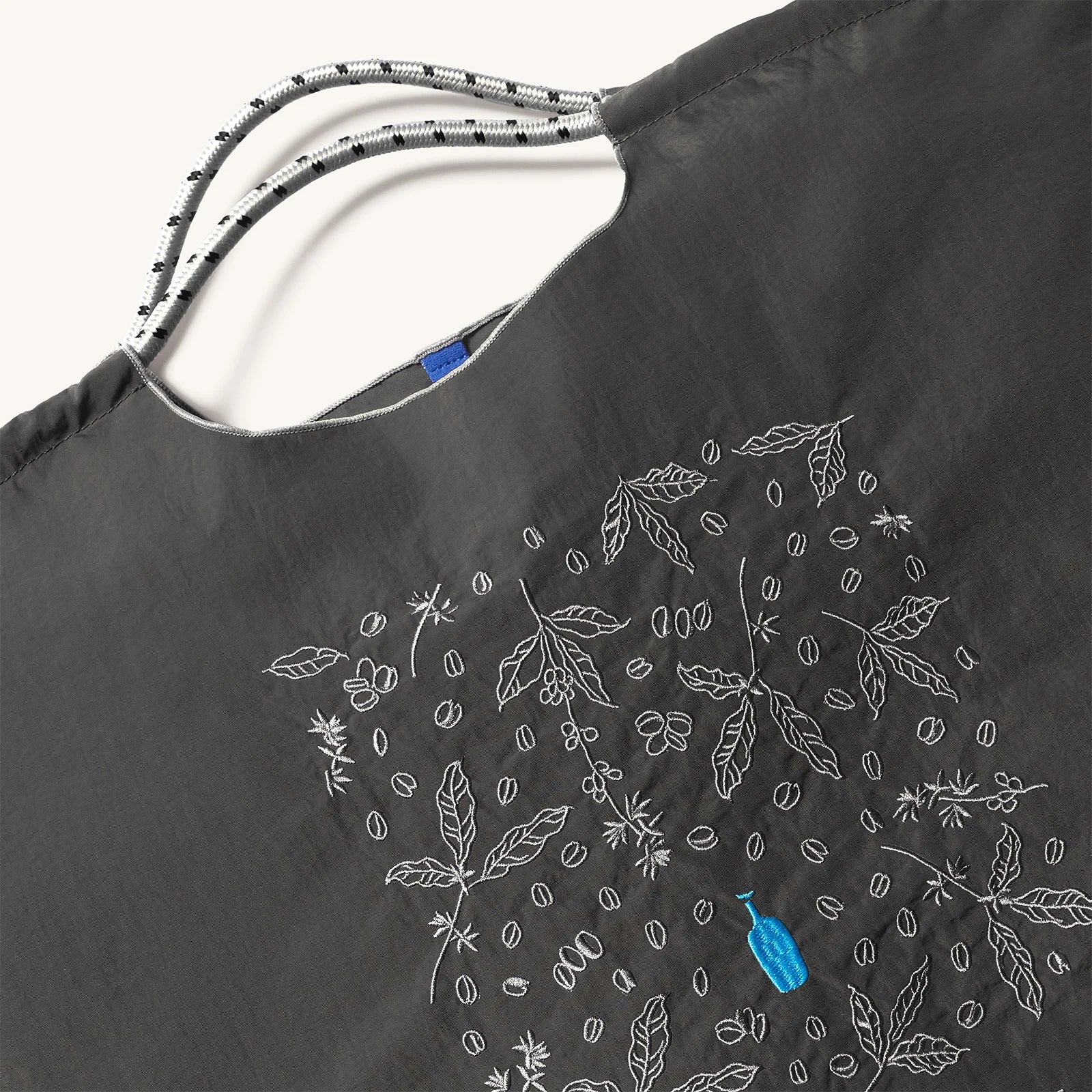 Embroidered Blue Bottle Tote