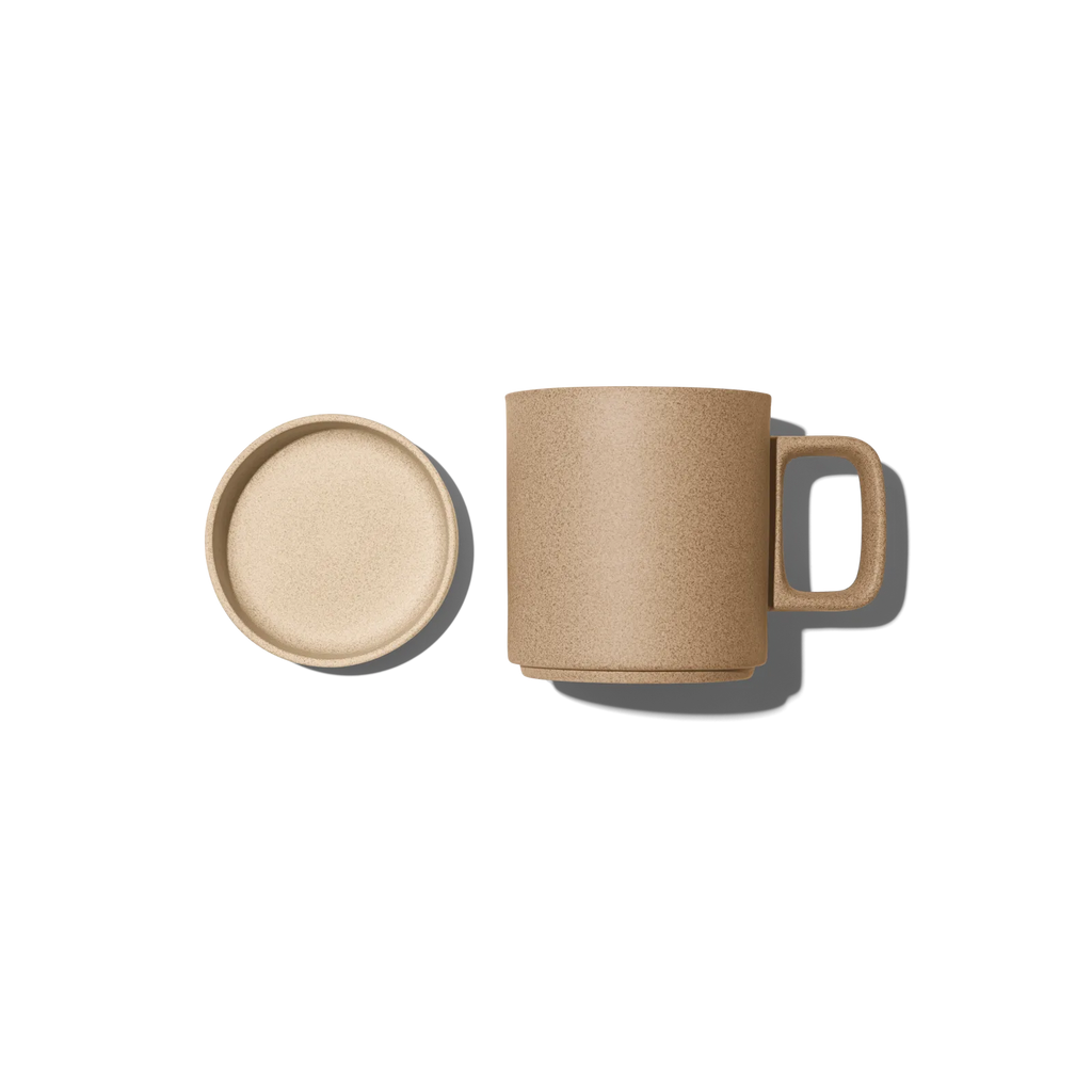 Hasami Natural Mug with Saucer